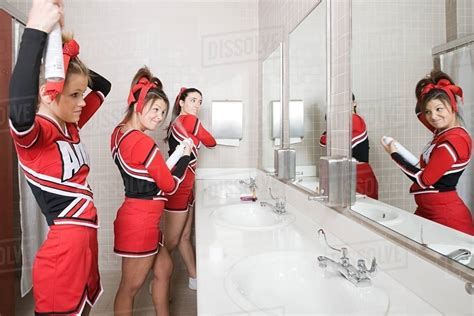 cheerleaders in the shower